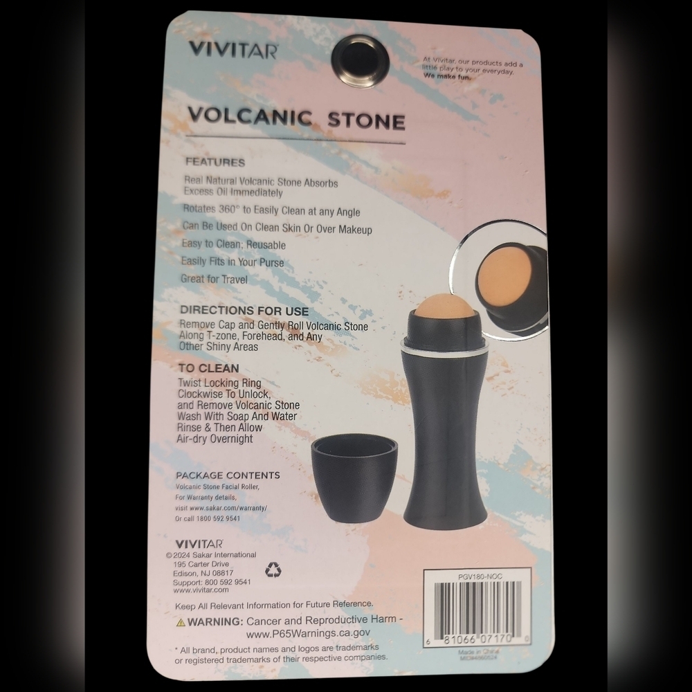 Volcanic Stone Facial Roller - Black - Picture 5 of 5